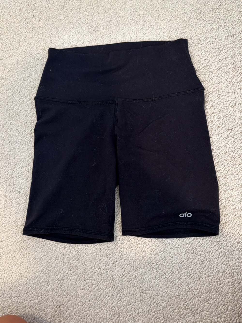 Alo biker shorts 5” black xs